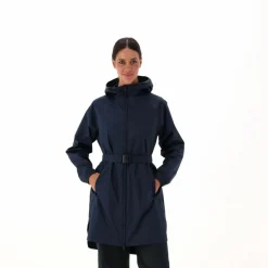 Regenjacke mit fest angebrachter Kapuze für Damen