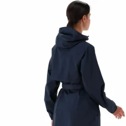 Regenjacke mit fest angebrachter Kapuze für Damen