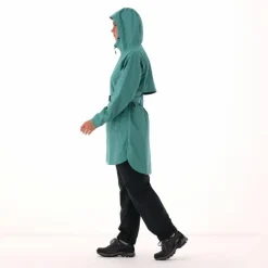 Regenjacke mit fest angebrachter Kapuze für Damen
