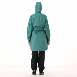 Regenjacke mit fest angebrachter Kapuze für Damen