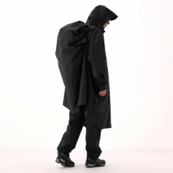 Regenponcho mit fest angebrachter Kapuze Unisex