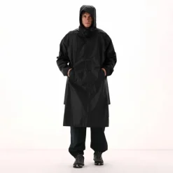 Regenponcho mit fest angebrachter Kapuze Unisex