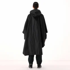 Regenponcho mit fest angebrachter Kapuze Unisex