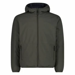 Reversible Herrenjacke mit feststehender Kapuze