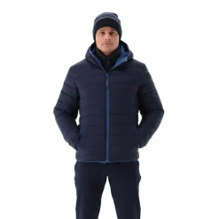 Reversible Herrenjacke mit feststehender Kapuze