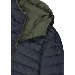 Reversible Herrenjacke mit feststehender Kapuze