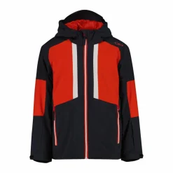 Skijacke aus Twill für Jungen mit Kapuze