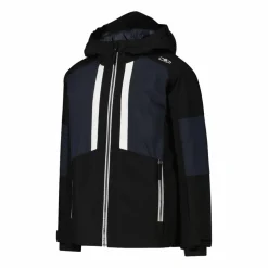 Skijacke aus Twill für Jungen mit Kapuze