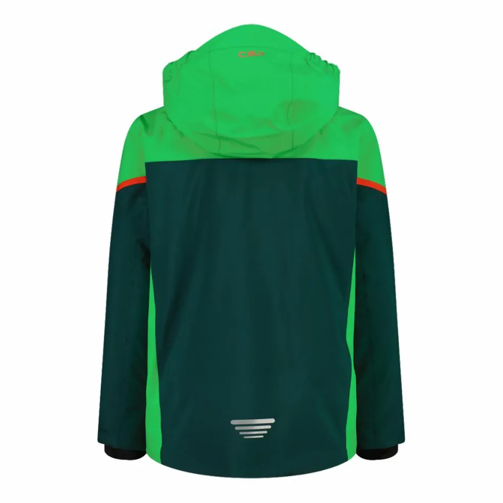 Skijacke für Jungen aus Twill