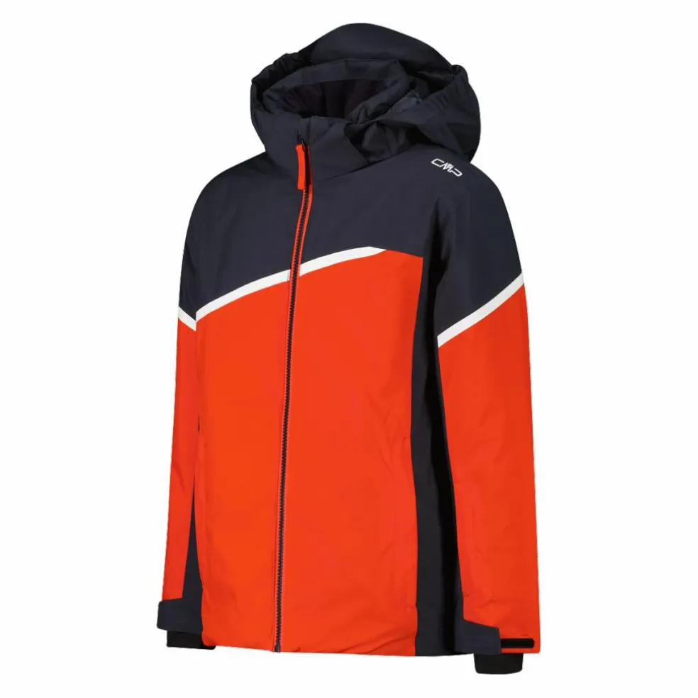 Skijacke für Jungen aus Twill