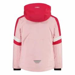 Skijacke für Mädchen mit abnehmbarer Kapuze