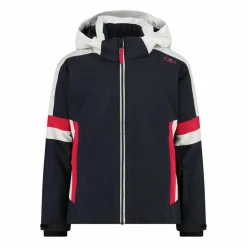 Skijacke für Mädchen mit abnehmbarer Kapuze