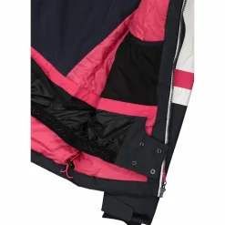 Skijacke für Mädchen mit abnehmbarer Kapuze