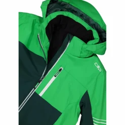 Skijacke mit abnehmbarer Kapuze für Jungen