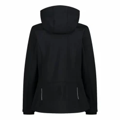 Softshell-Damenjacke mit abnehmbarer Kapuze