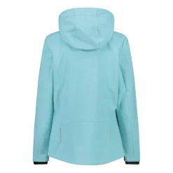 Softshell-Damenjacke mit abnehmbarer Kapuze