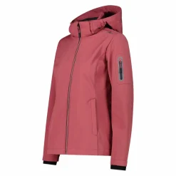 Softshell-Damenjacke mit abnehmbarer Kapuze