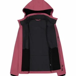 Softshell-Damenjacke mit abnehmbarer Kapuze