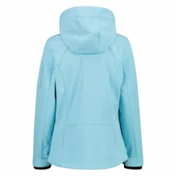 Softshell-Damenjacke mit abnehmbarer Kapuze