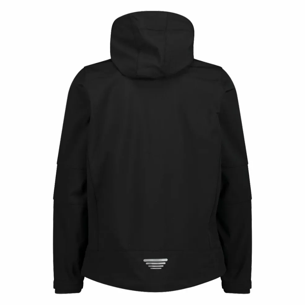 Softshell-Herrenjacke mit abnehmbarer Kapuze