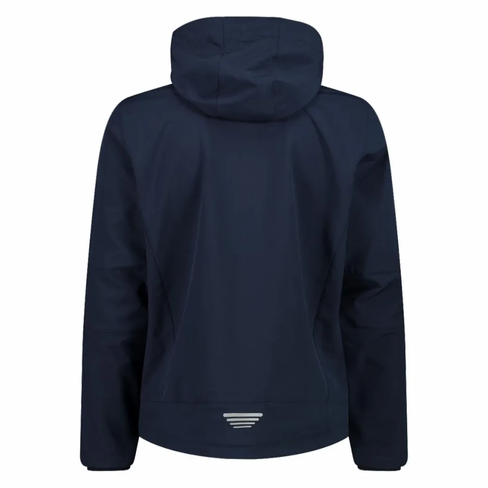 Softshell-Herrenjacke mit abnehmbarer Kapuze