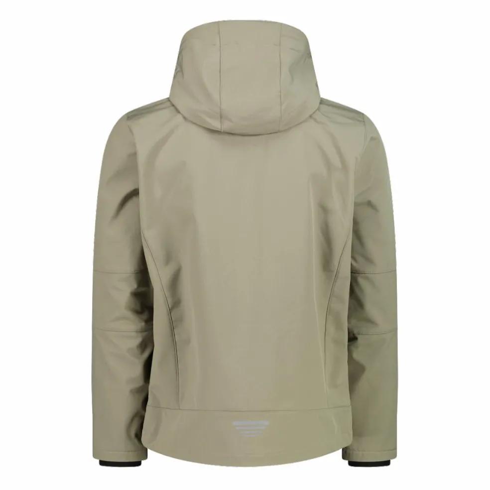 Softshell-Herrenjacke mit abnehmbarer Kapuze