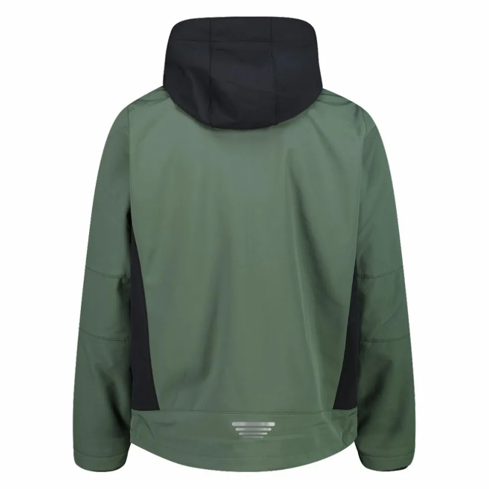 Softshell-Herrenjacke mit abnehmbarer Kapuze