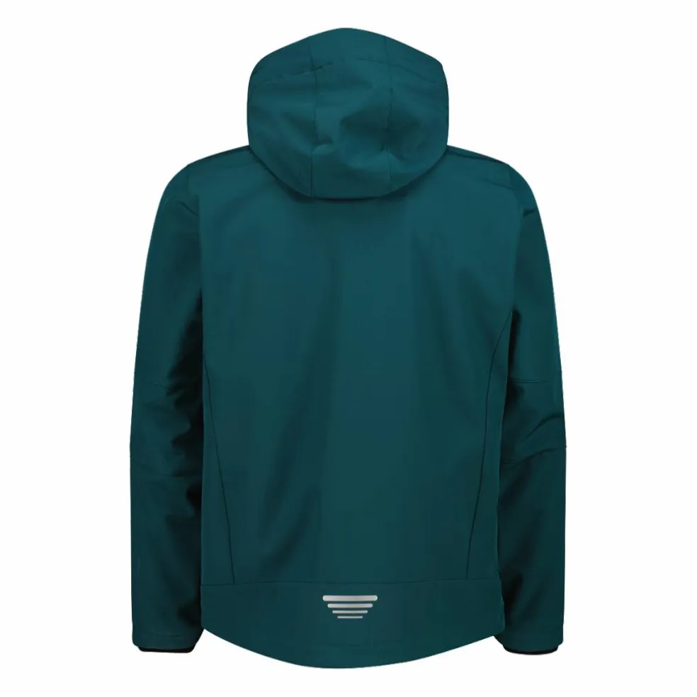 Softshell-Herrenjacke mit abnehmbarer Kapuze