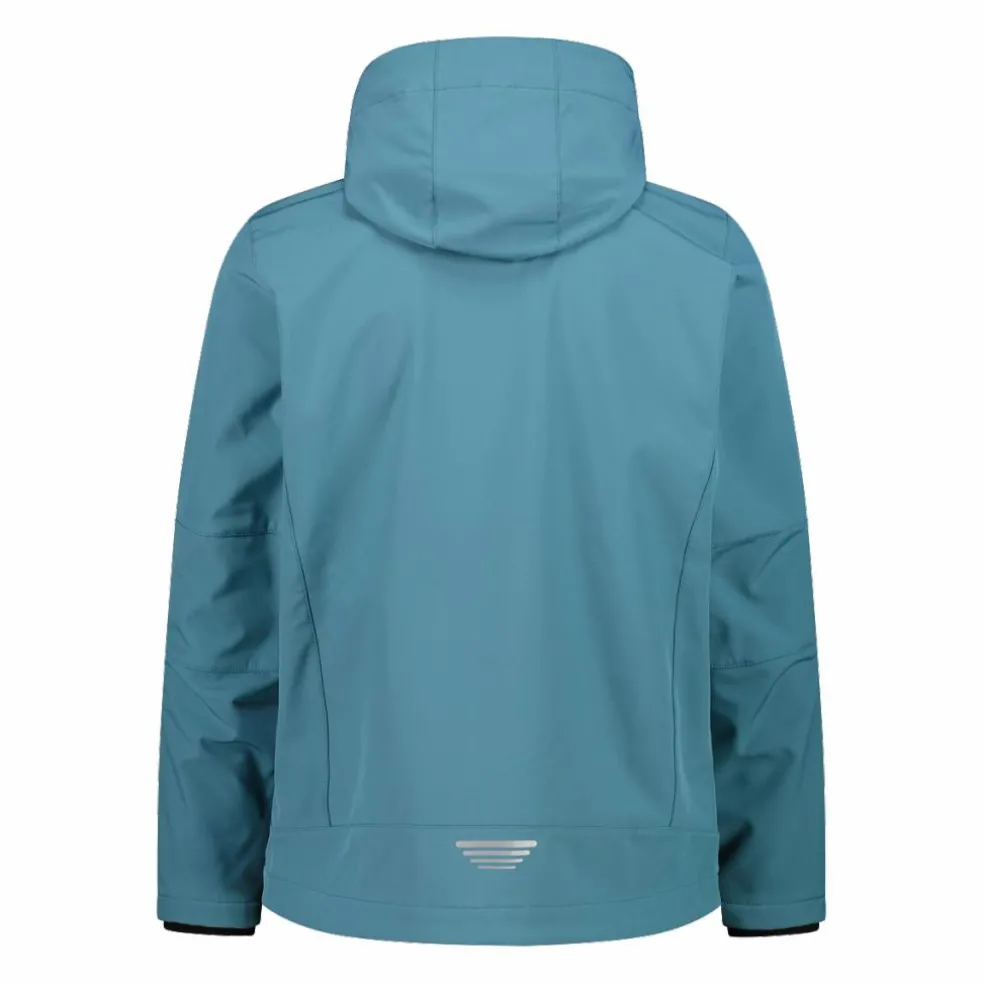 Softshell-Herrenjacke mit abnehmbarer Kapuze