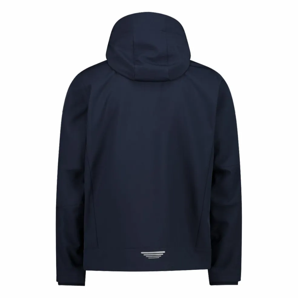 Softshell-Herrenjacke mit abnehmbarer Kapuze