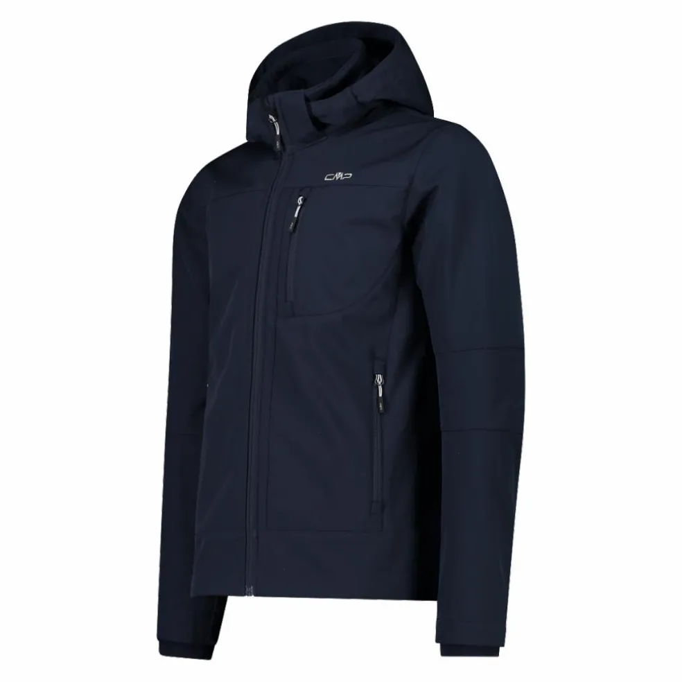 Softshell-Herrenjacke mit abnehmbarer Kapuze