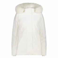 Softshelljacke für Damen mit Kapuze aus Kunstfell