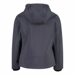 Softshell-Mädchenjacke mit Fix-Hood