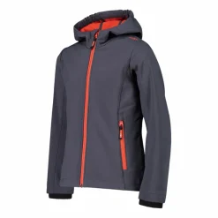 Softshell-Mädchenjacke mit Fix-Hood