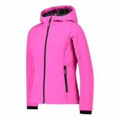 Softshell-Mädchenjacke mit Fix-Hood