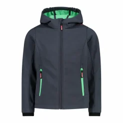 Softshell-Mädchenjacke mit Fix-Hood