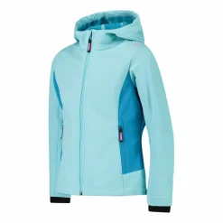 Softshell-Mädchenjacke mit Fix-Hood