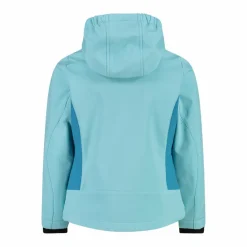 Softshell-Mädchenjacke mit Fix-Hood