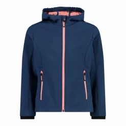 Softshell-Mädchenjacke mit Fix-Hood