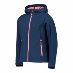 Softshell-Mädchenjacke mit Fix-Hood