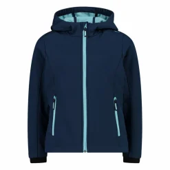 Softshell-Mädchenjacke mit Fix-Hood