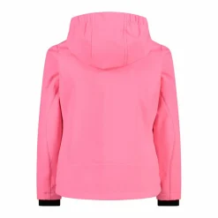 Softshell-Mädchenjacke mit Fix-Hood