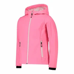 Softshell-Mädchenjacke mit Fix-Hood