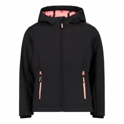 Softshell-Mädchenjacke mit Fix-Hood