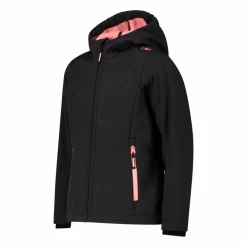 Softshell-Mädchenjacke mit Fix-Hood