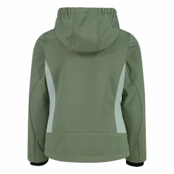 Softshell-Mädchenjacke mit Fix-Hood