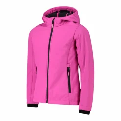 Softshell-Mädchenjacke mit Fix-Hood