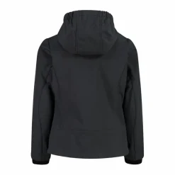 Softshell-Mädchenjacke mit Fix-Hood