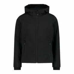 Softshell-Mädchenjacke mit Fix-Hood