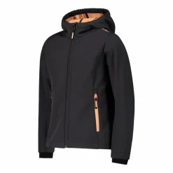 Softshell-Mädchenjacke mit Fix-Hood